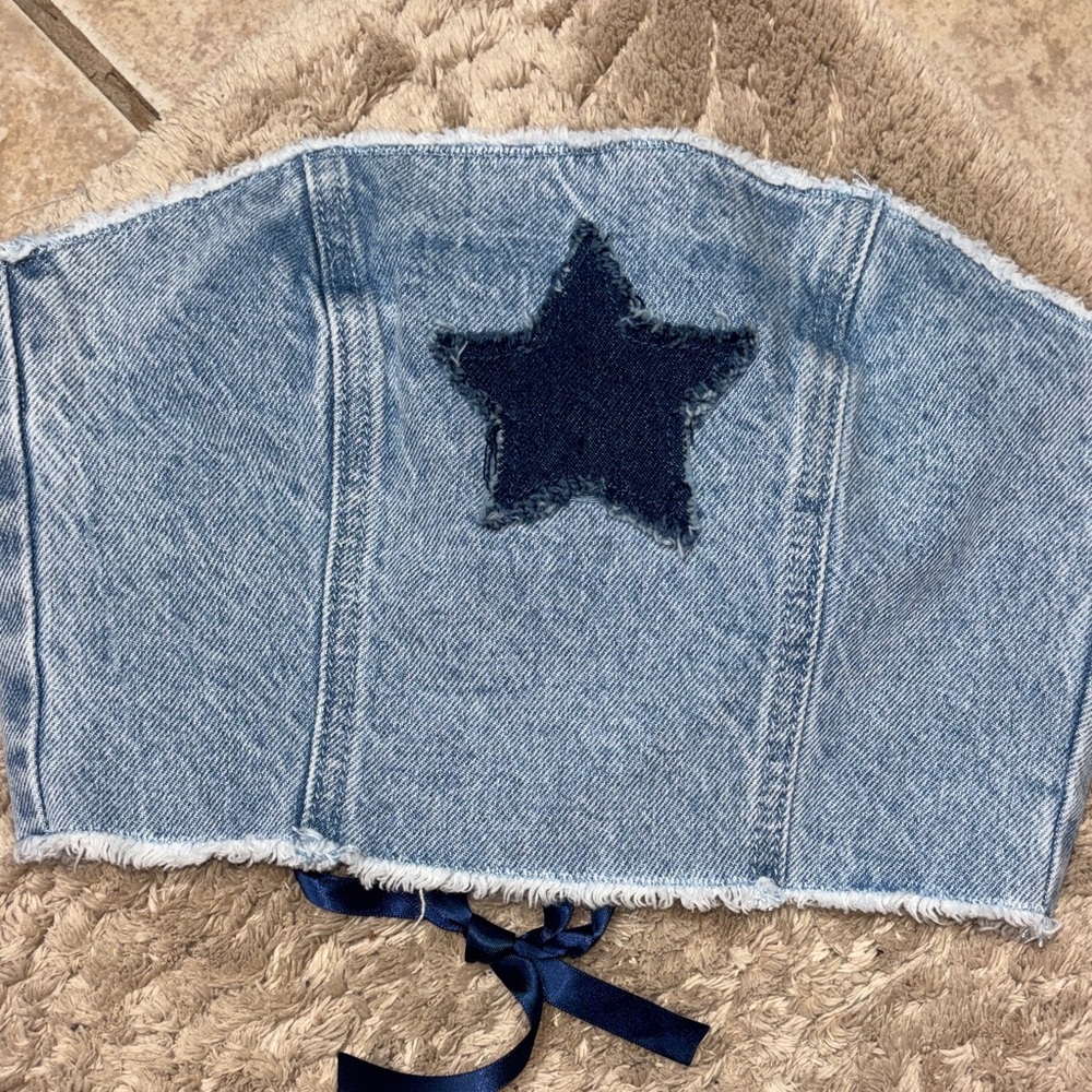 Pacsun Supernova Denim Corset - Picture 6 of 6